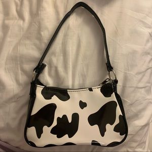 cow print shoulder bag